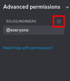 Discord settings screenshot